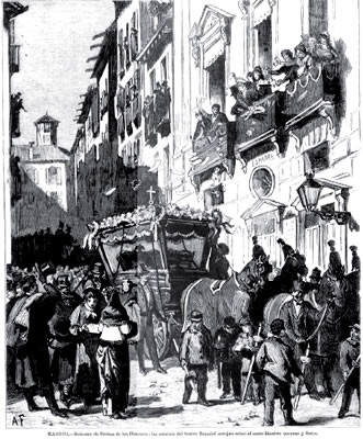 Entierro de Bretón de los Herreros.
