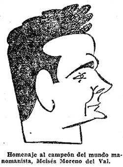 Moisés Moreno del Val, caricatura
"La Vanguardia": 1955