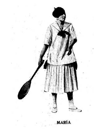 María. Juega en el Beti-Jai en 1918