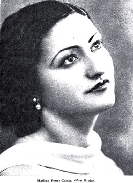 Matilde Benés Cañas - Miss Rioja 1934