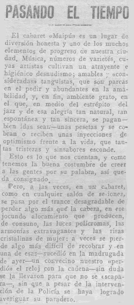 El ocio en la madrugada