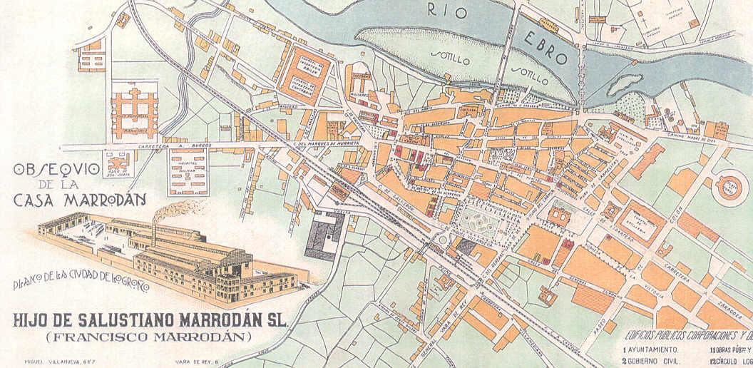 Mapa Logroo 1947