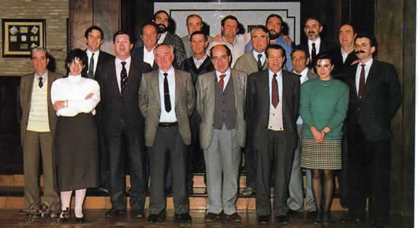 Miembros del Consejo y su Presidente Coello