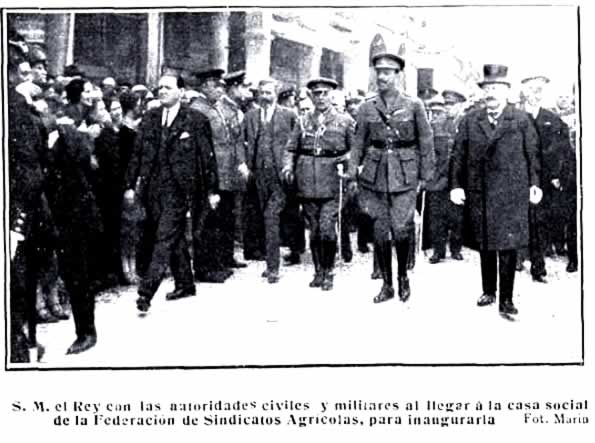 Alfonso XIII con los Sindicatos Agrícolas Católicos Alfonso XIII con los Sindicatos Agrícolas Católicos