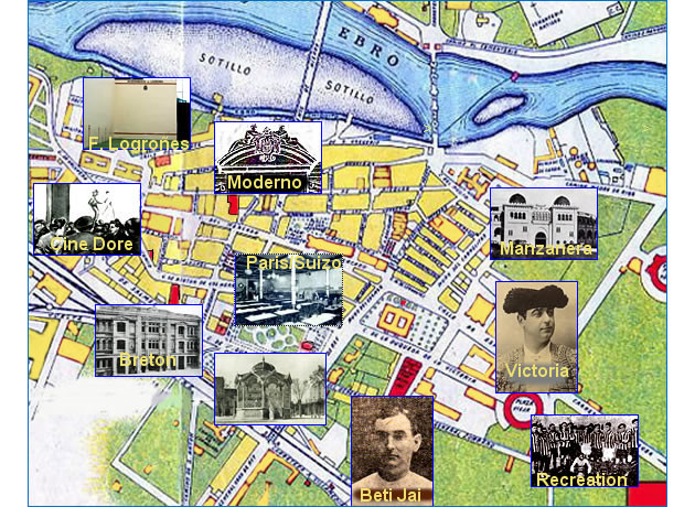 Mapa Logroo 1947